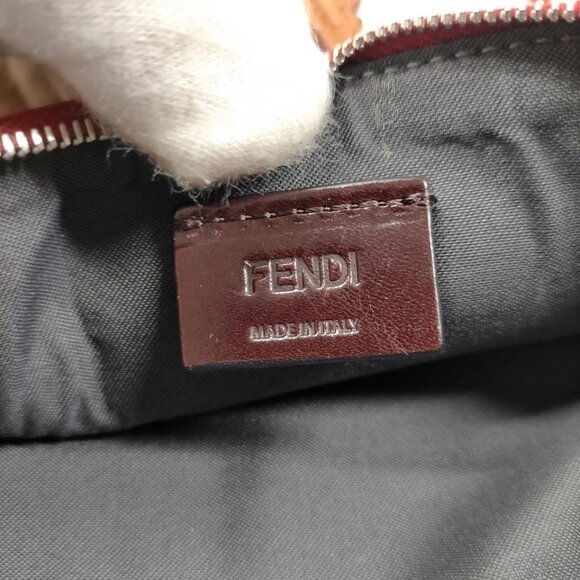 Fendi Cosmetic Pouch Red Leather 499-052925 - Picture 13 of 13